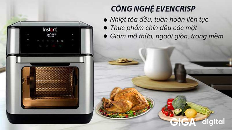 Nồi chiên không dầu Instant Vortex Plus 6-in-1 5.7L thông minh và tiện ích